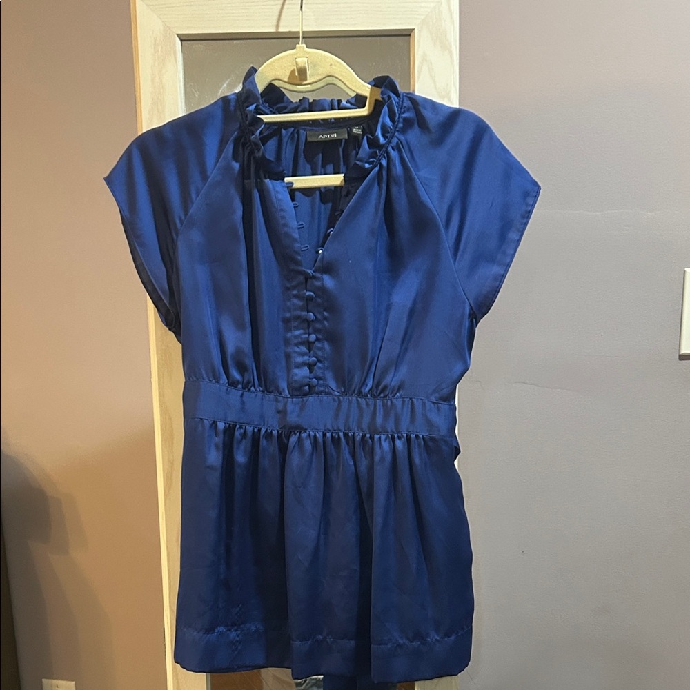 Apt. 9 Deep Blue Blouse